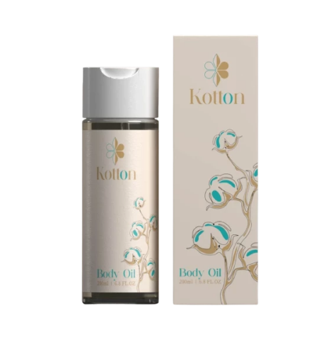 صورة زيت الجسم الحريري من كوتن: مغذي ومهدئ للبشرة الجافة والحساسة