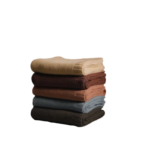 صورة ليتل موون - بطانية طفل محاكة: راحة ودفء لطفلك