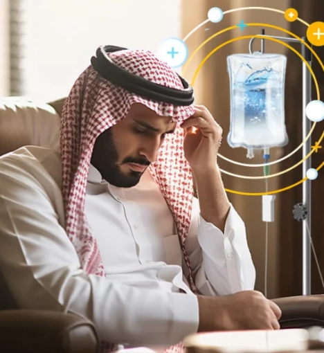 صورة علاج الصداع النصفي بالمغذيات الوريدية - راحة فعّالة في منزلك