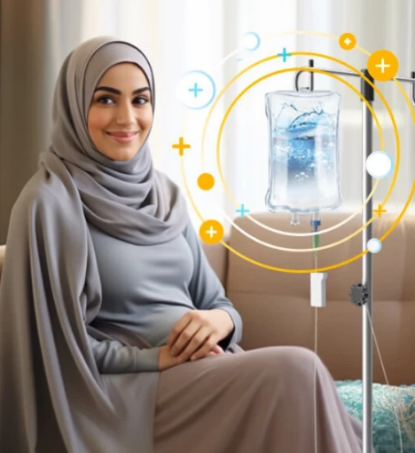 صورة دعم الأمومة بالمغذيات الوريدية – لتعزيز الصحة أثناء الحمل