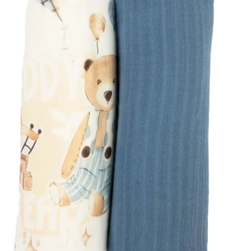 صورة مهاد الأطفال من جاميكس - نقش دب أزرق لراحة النوم