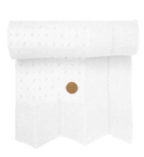 صورة بطانية مولي من جاميكس - لون أبيض ناعم للمواليد