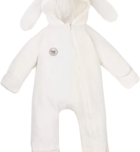 صورة جاميكس بدلة خارجية رووث بيضاء سادة للجنسين - أفرولات الأطفال المميزة