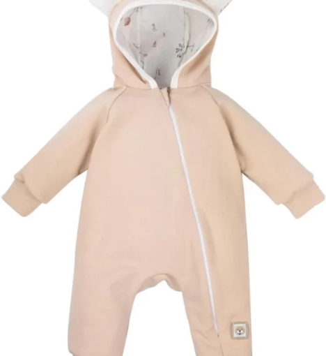 صورة جاميكس بدلة خارجية للأطفال -  بادز رومبر سوت للجنسين بلون بيج سادة