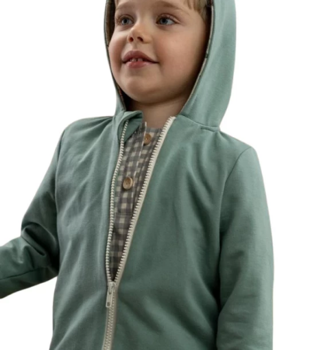 صورة جاكيت رياضي أوريسون للأولاد - لون النعناع الأخضر سادة من جاميكس
