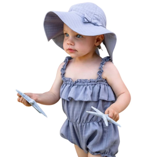 صورة لبس رومبر فيليفيونكا - أطقم ملابس أطفال بنات - أزرق سادة من جاميكس