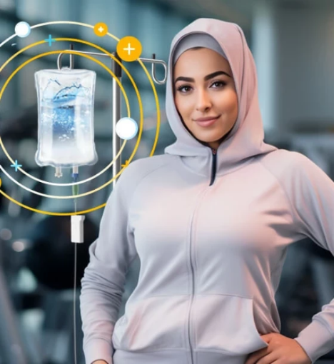 صورة مغذيات وريدية لإنقاص الوزن