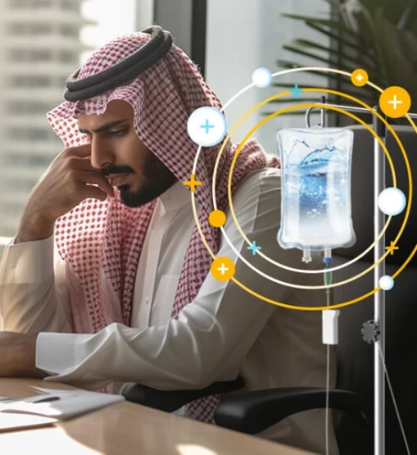 صورة الرعاية الذهنية بالمغذيات الوريدية