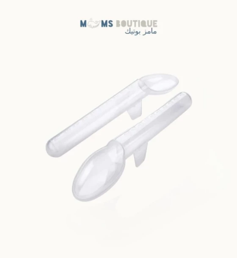 صورة أنبوب بعلامات قياس بنهاية على شكل ملعقة لتقديم الحليب والسوائل الأخرى من ميدكا