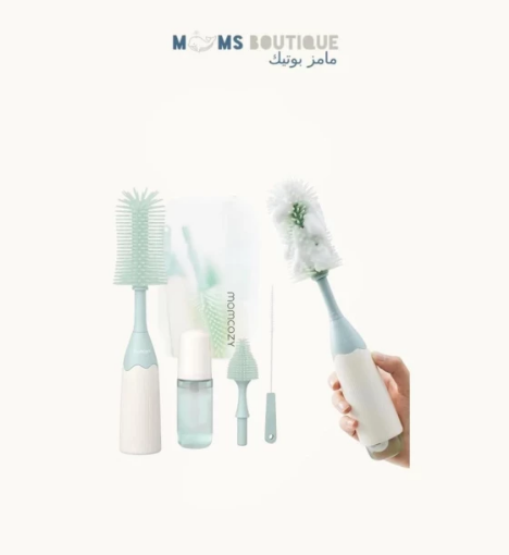 صورة فرشاة تنظيف زجاجات الأطفال ومضخات الثدي والحلمات من موم كوزي