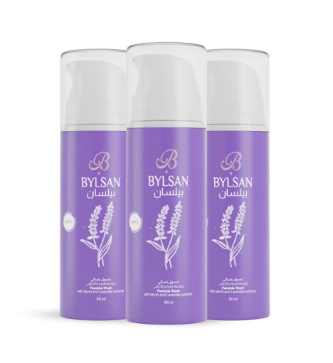 صورة غسول بيلسان النسائي بخلاصة المرة والخزامى – 3 عبوات × 100 مل