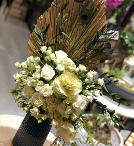 صورة باقة زهور طبيعية من الأزهار الرقيقة تنسيق بوكيه 29