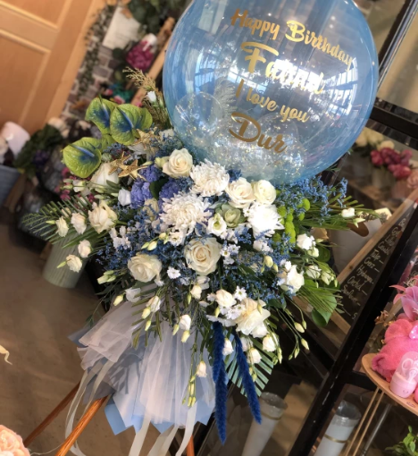 صورة باقة زهور طبيعية من الأزهار الرقيقة تنسيق بوكيه41