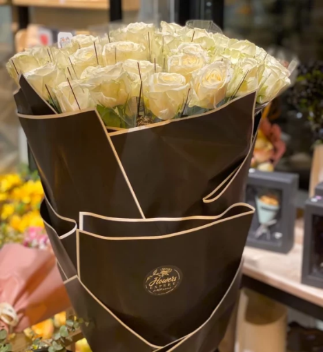 صورة باقة ورد طبيعي - عشرون حبة مغلفة بشكل منفصل