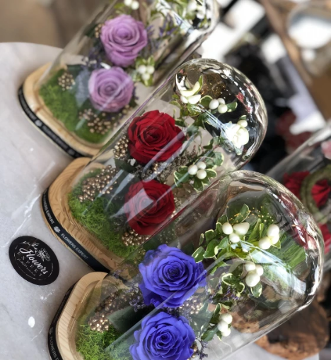 صورة باقة زهور طبيعية من الأزهار الرقيقة تنسيق بوكيه 42