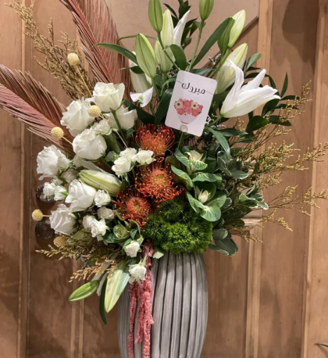 صورة باقة زهور طبيعية من الأزهار الرقيقة تنسيق بوكيه 14