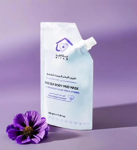صورة نفاس طين البحر الميت للجسم غني بالصبار وفيتامين (هـ) 500غم