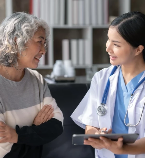 صورة زيارة تمريضية للتقييم التمريضي