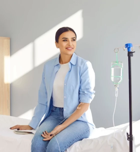 صورة خدمه إعطاء المغذي الوريدي في المنزل (لمدة ساعتين)