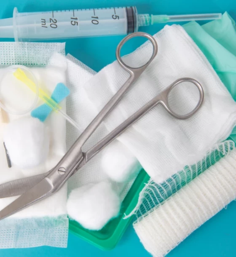 صورة خدمة تغيير جروح من الدرجة الثالثة في المنزل