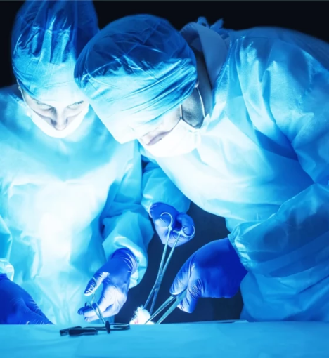 صورة عملية استئصال دوالي الخصية الثنائية (على الجانبين)