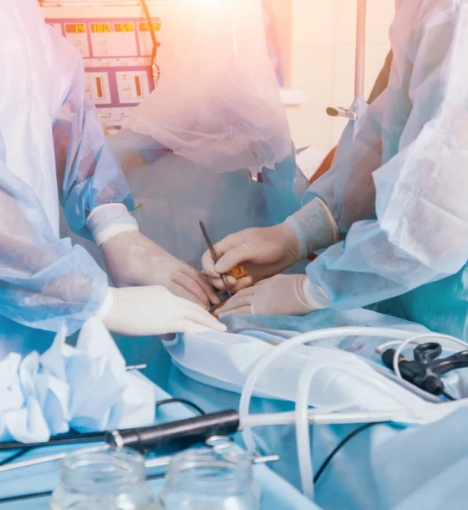 صورة عملية تنظير المثانة وتركيب الدعامة المزدوجة