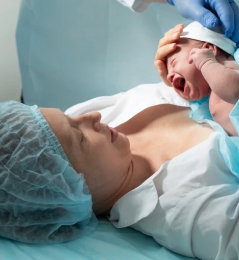 صورة ولادة قيصرية للمرة الخامسة